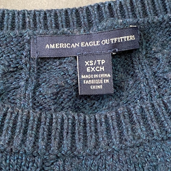 American Eagle Sweater, Navy Blue, XS - Picture 8 of 10